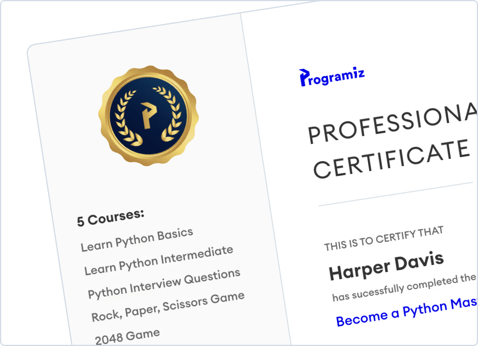 Industry-recognized certifications