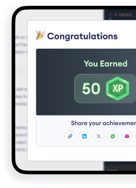 You Earned XP in challenges diagram